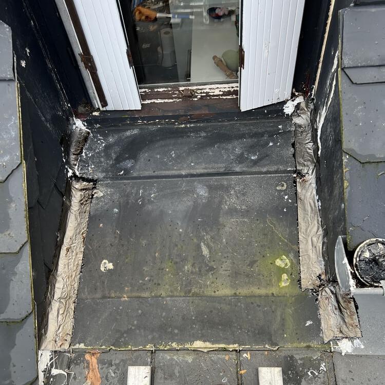 Photo avant réparation de fuite