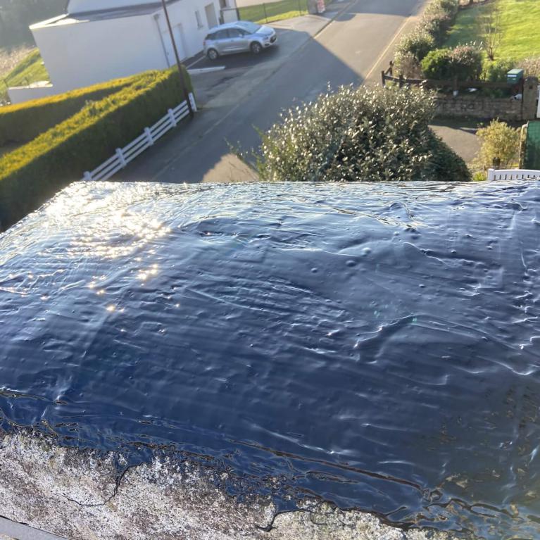 Réparation d'une fuite de cheminée