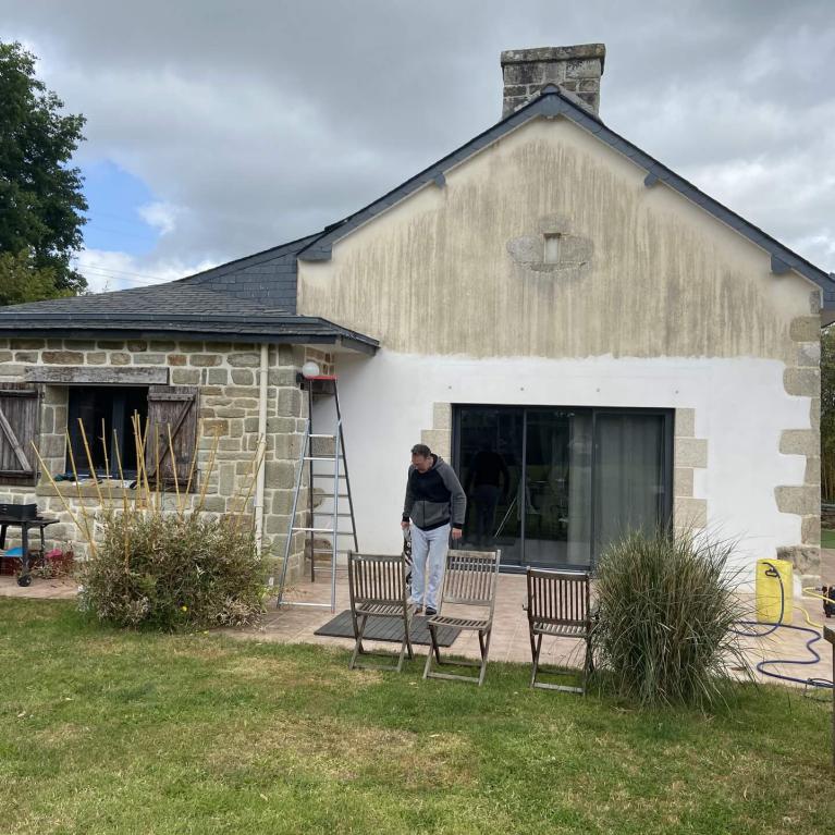 Photo pignon ouest avant ravalement de façade