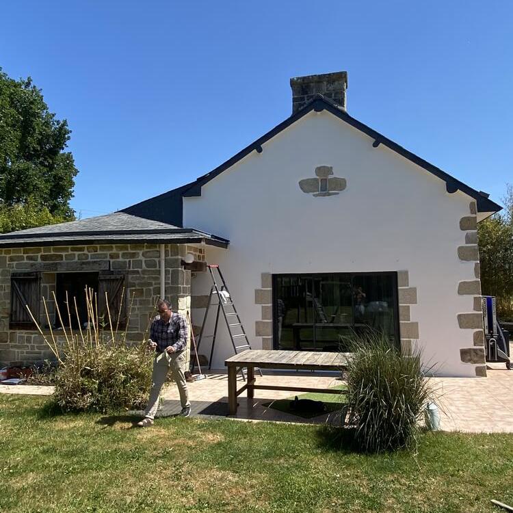 Photo pignon ouest après ravalement de façade