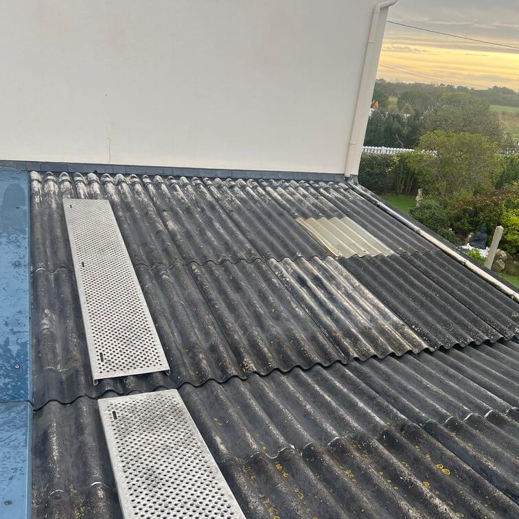 Remplacment plaques fibrociment ondulées