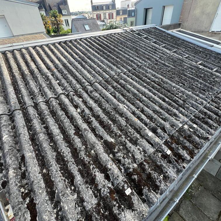 Remplacement plaques de fibrociment ondulée